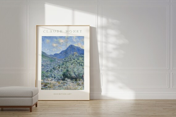 Claude Monet Poster Mid Century Modern Wall Art For Aesthetic Room Decor Monet Print As Best Friend Gift Monet Exhibition Poster