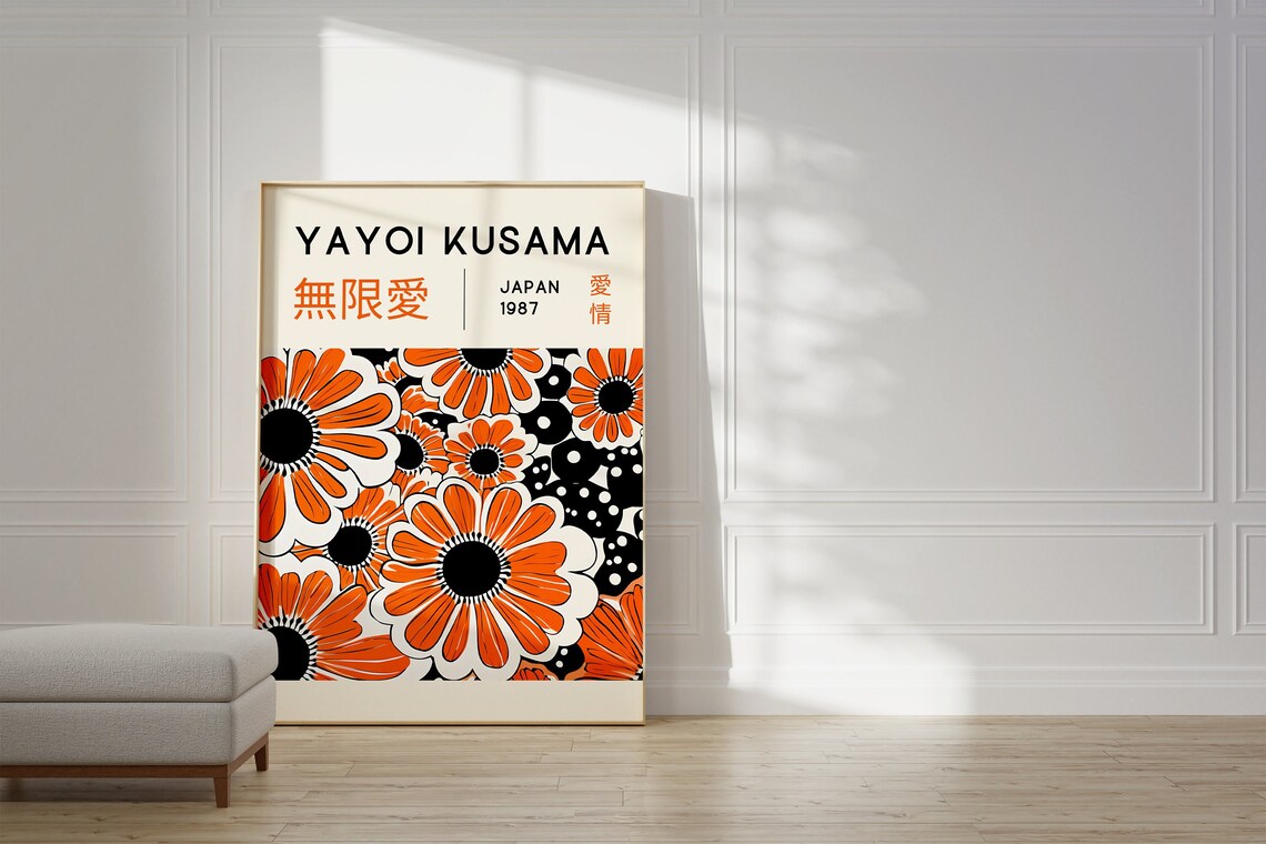 Yayoi Kusama Japanese Home Wall Art Poster