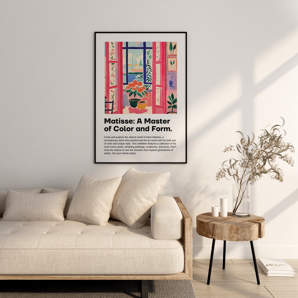 Henri Matisse Red Window Sea View Sailboat Master Color Poster - Image 2
