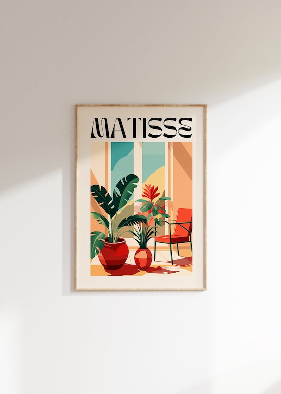 Henri Matisse Minimalist Floral Art Print