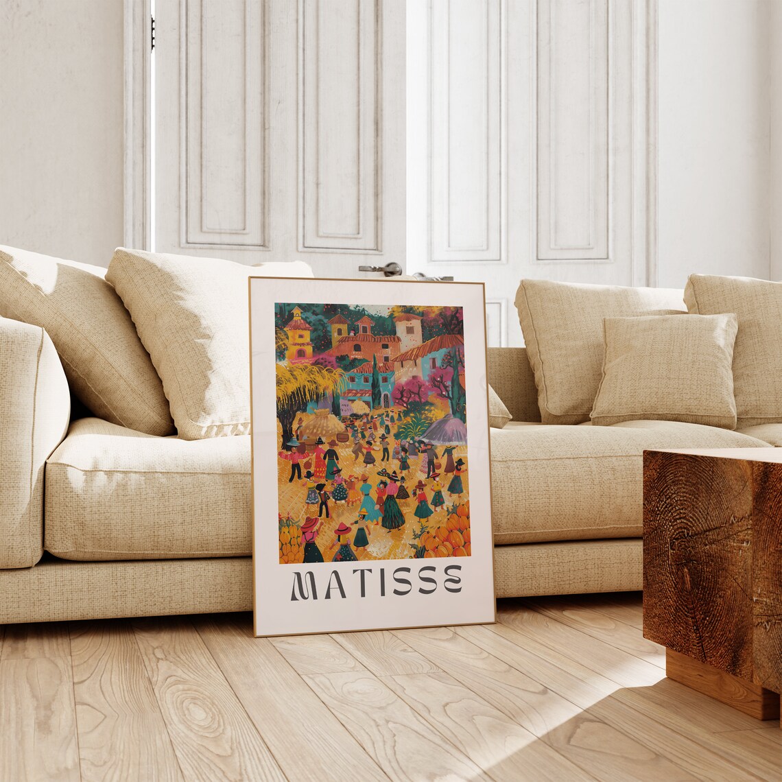 Henri Matisse Folk Village Dance Festival Colorful Art Poster - Image 2