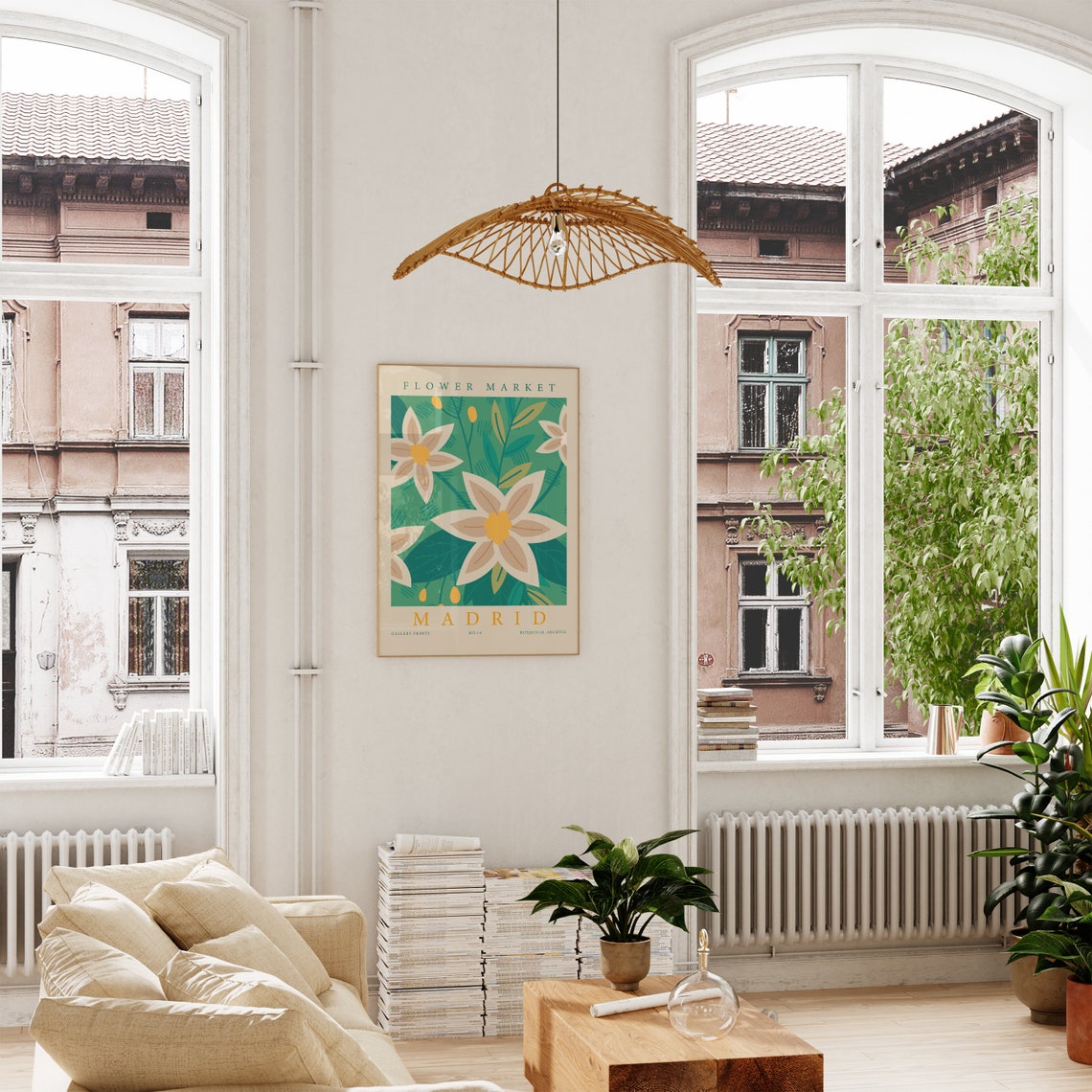 Flower Market Madrid No 14 Botanical Archive Gallery Art Poster - Image 4