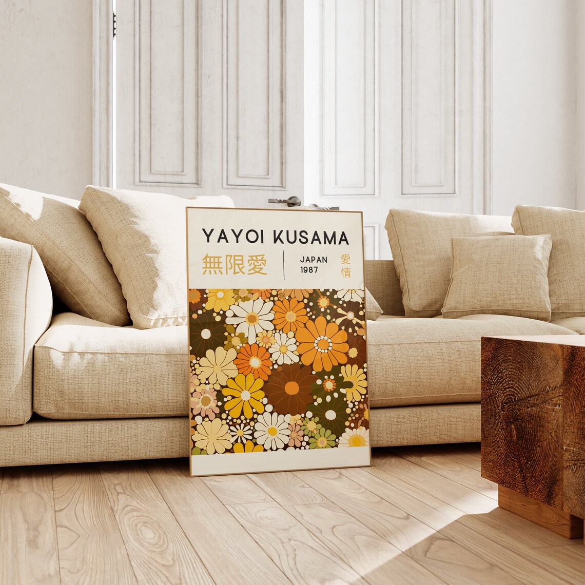 Yayoi Kusama Japanese Wall Art, Abstract Poster - Image 3