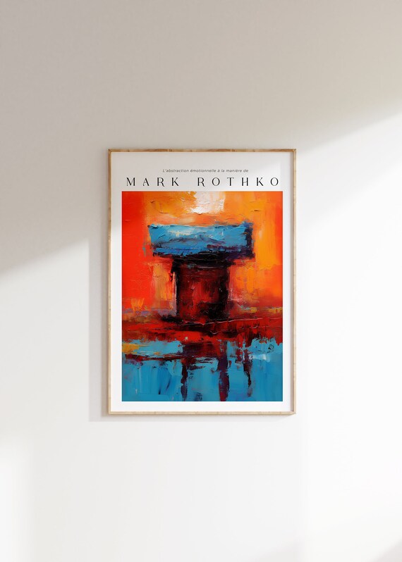 Mark Rothko Poster A Exhibition Print As Housewarming Gift Or Livingroom Decor Mark Rothko Print Birthday Gift Idea Museum Poster