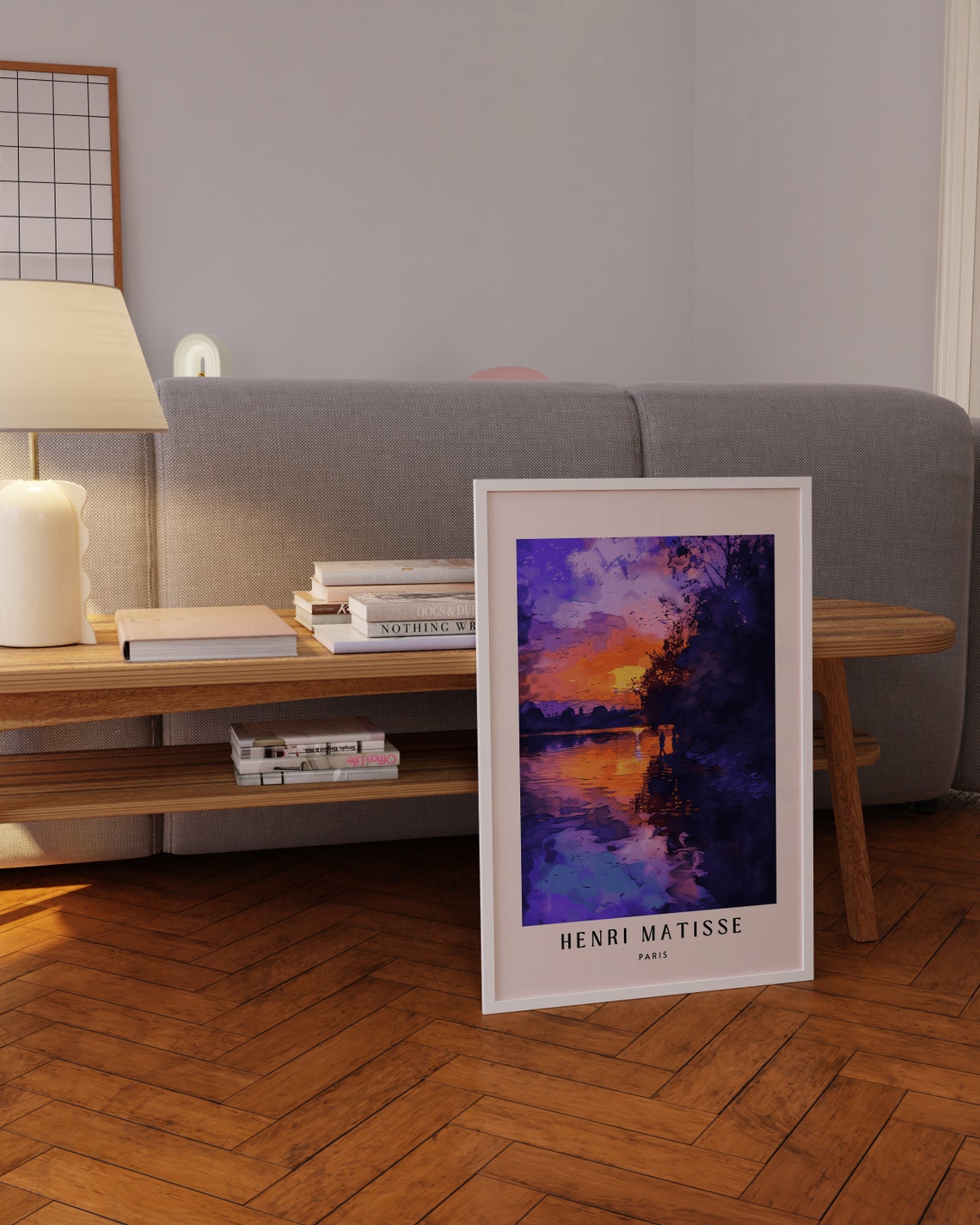 Henri Matisse Riverside Sunset Reflection Purple River Art Poster - Image 3