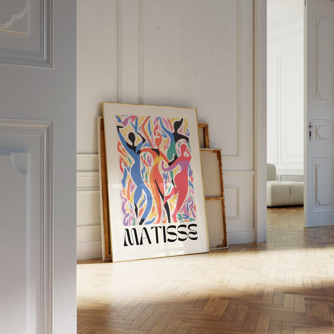 Matisse Joyful Dancing Figures Rainbow Colors Celebration Poster - Image 3