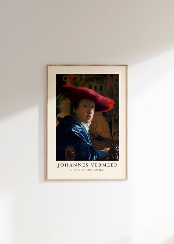 Johannes Vermeer Poster Vintage Gallery Art Print Vermeer Print Famous Art Vintage Museum Print Vermeer Vintage Wall Art Ideal Gift