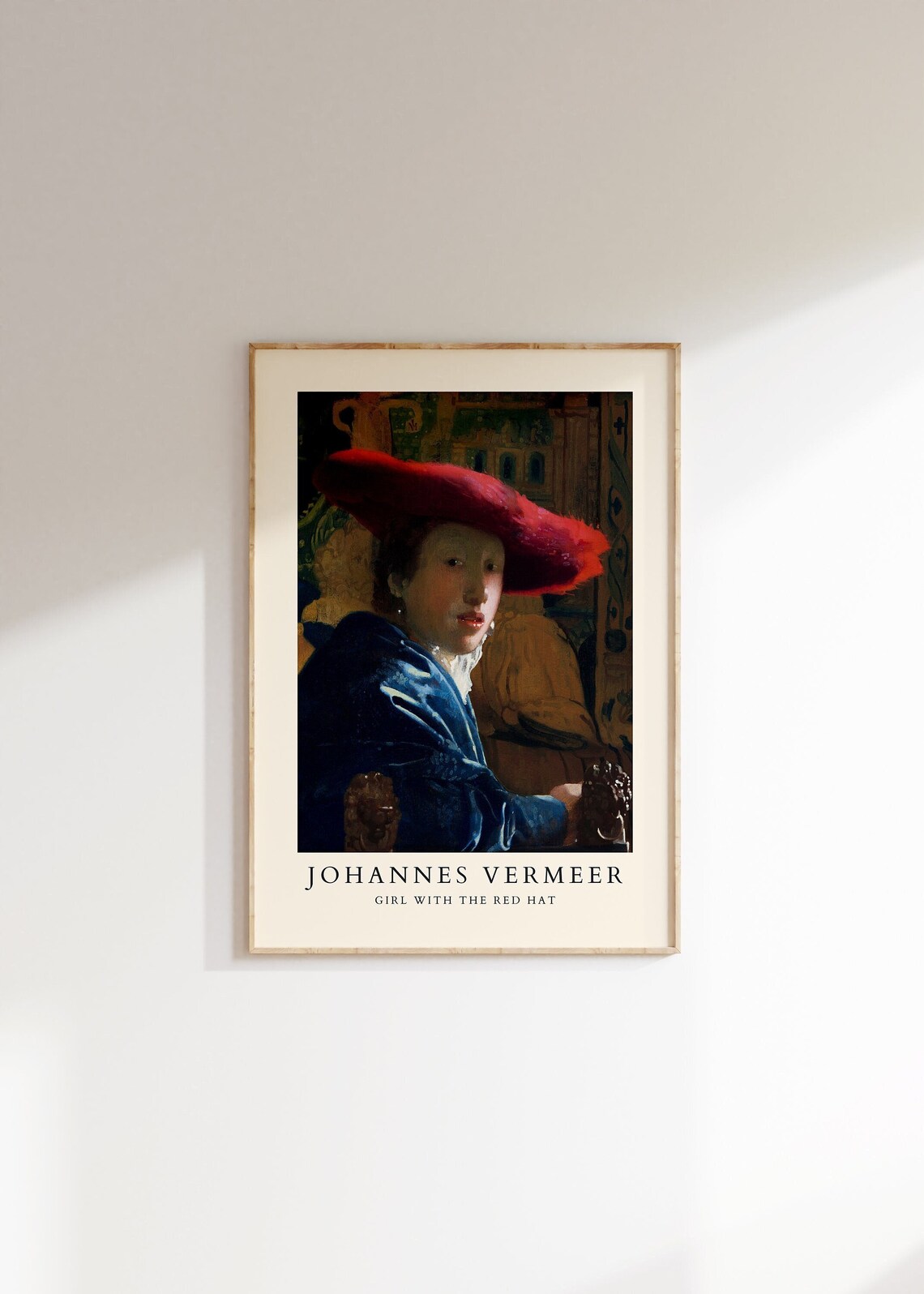 Johannes Vermeer The Geographer Scholar Map Dutch Master Poster