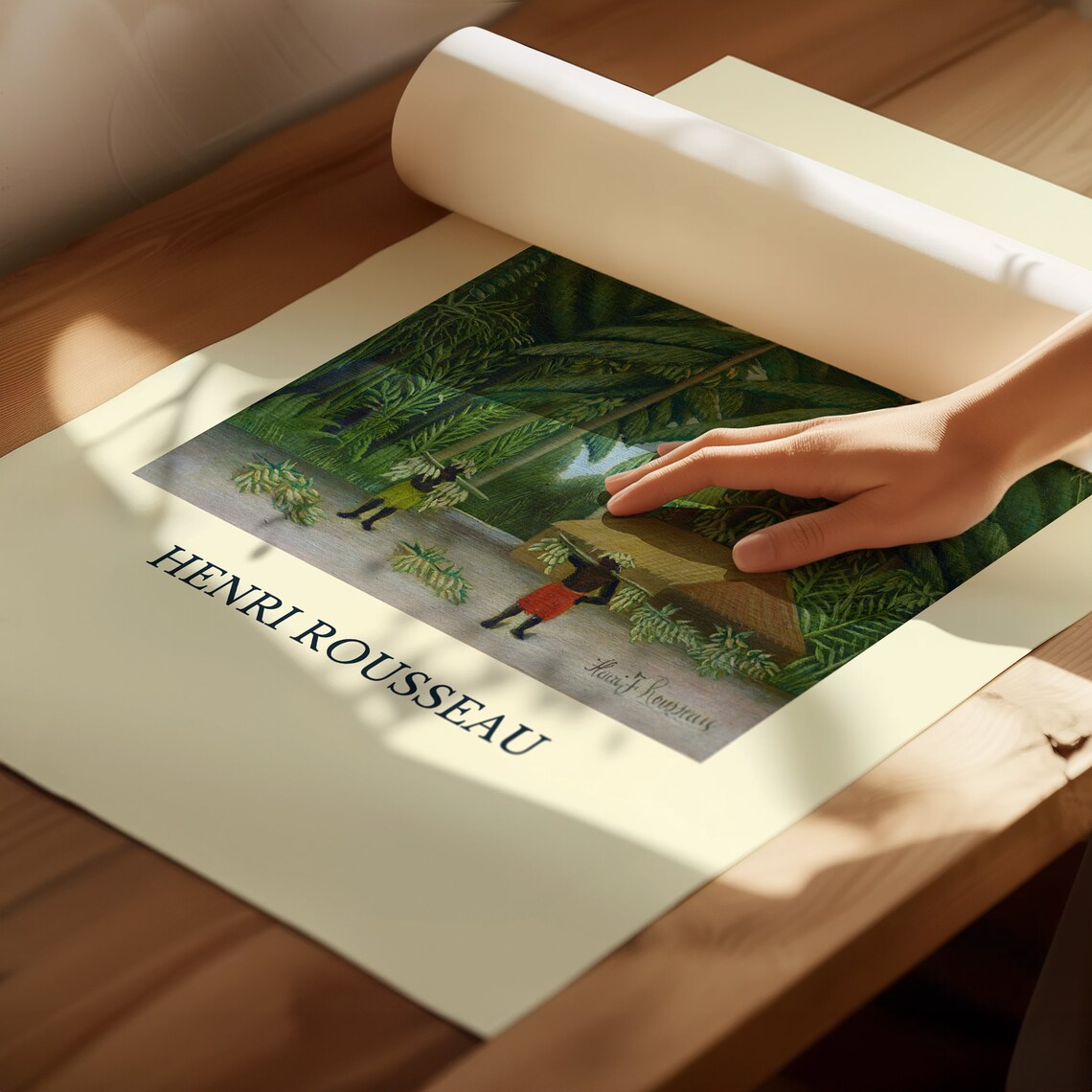 Henri Rousseau Poster Scene In Bagneux On The Outskirts Of Paris Realism Art Antique Decor Home Decoration Garden Poster - Image 2