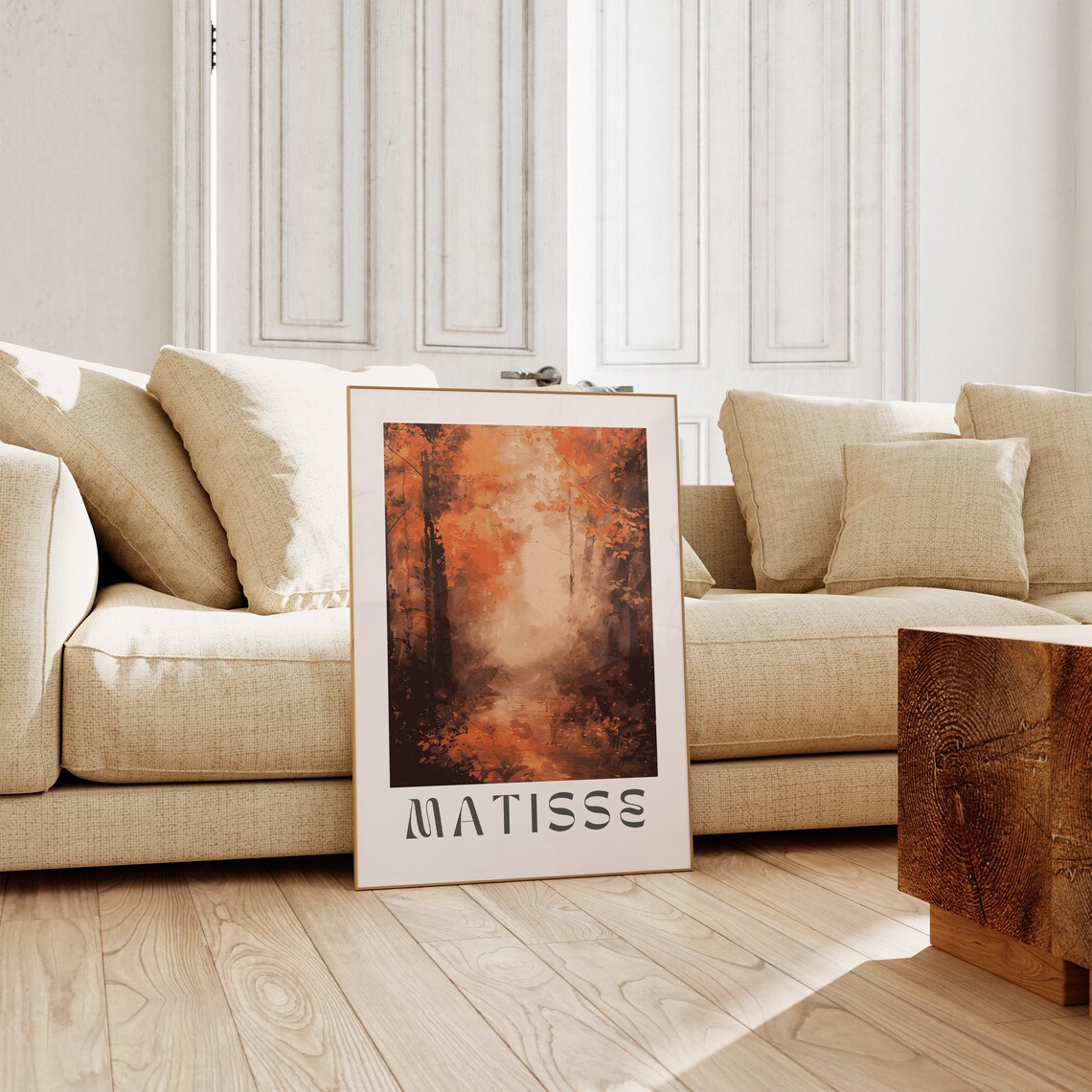 Henri Matisse Misty Autumn Forest Path Glowing Morning Poster - Image 2