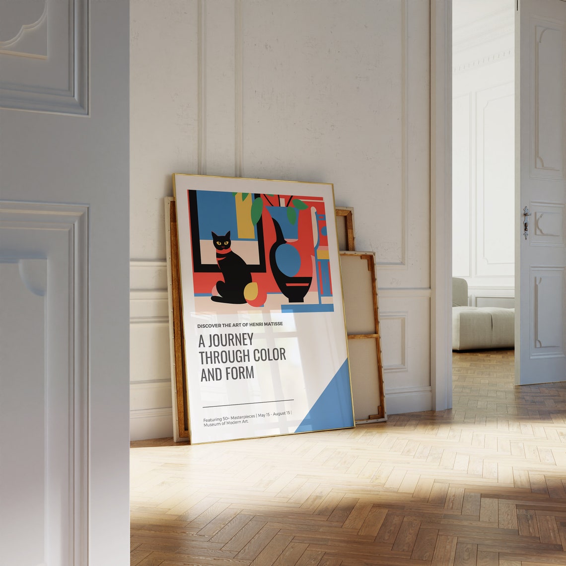 Henri Matisse Black Cat Museum of Modern Art Exhibition Poster - Image 4