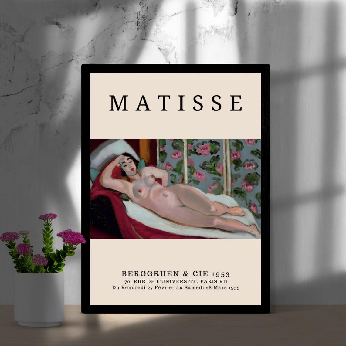 Henri Matisse Wall Art Henri Matisse Frame Art Henri Matisse Wall Art