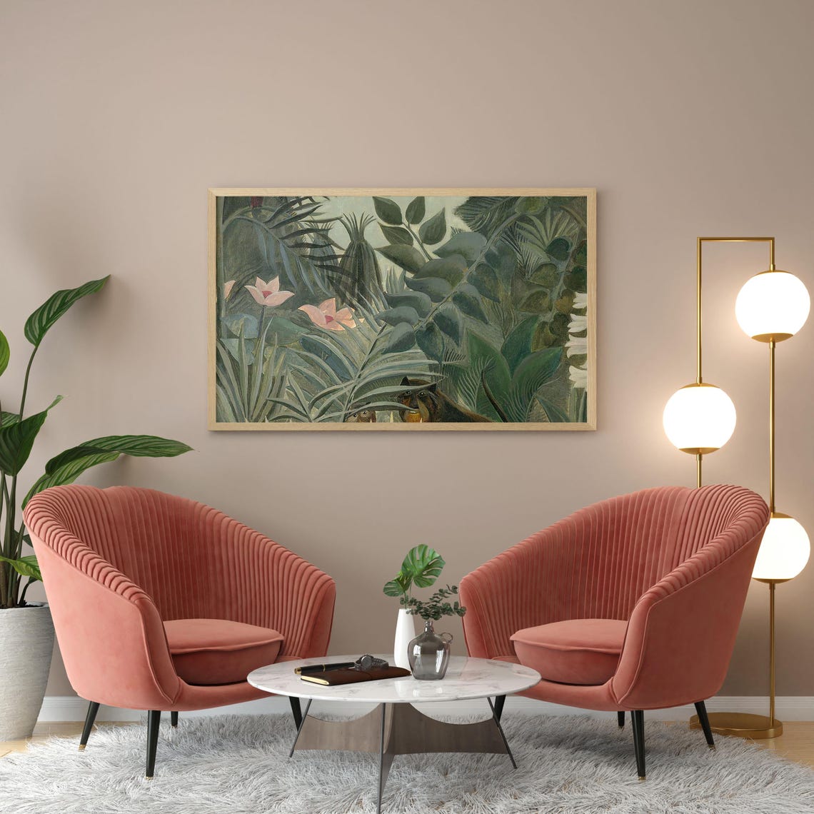 Henri Rousseau The Equatorial Jungle Lush Tropical Botanical Poster - Image 3