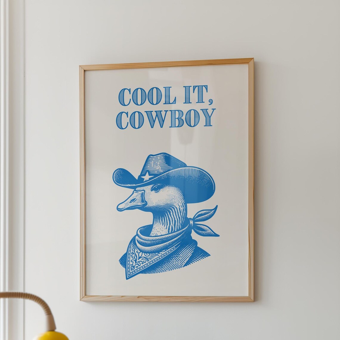 Cool It Cowboy Goose, Vintage Western Decor