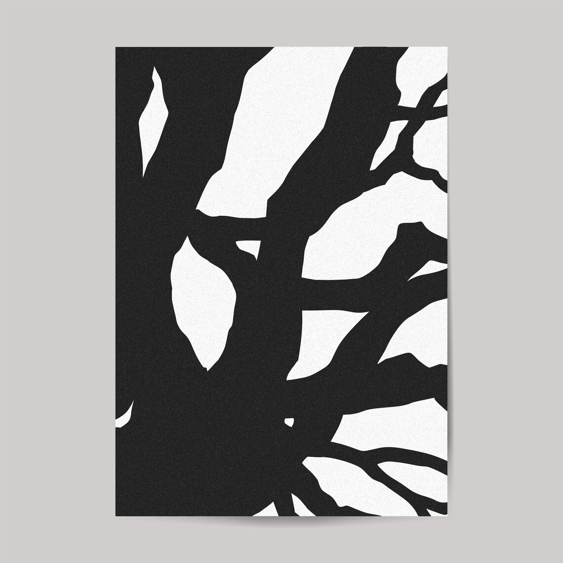 Black Tree Silhouette, Minimalist Nature Poster - Image 2