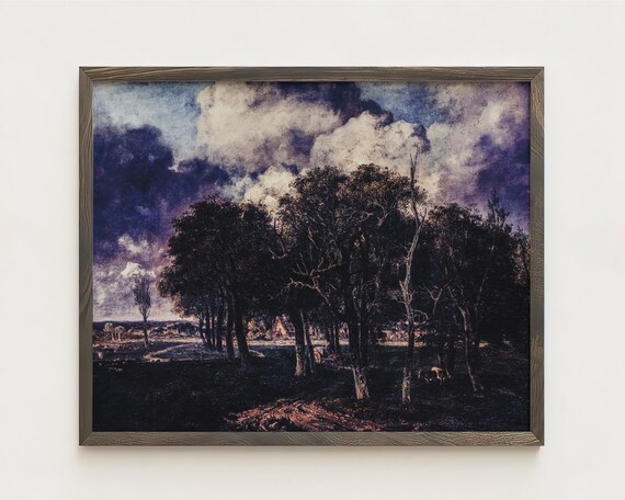 Surreal Landscapemaximalist Wall Artmoody Postervintage Oil Painting Printsdark Academia Home Decoreclectic Altered