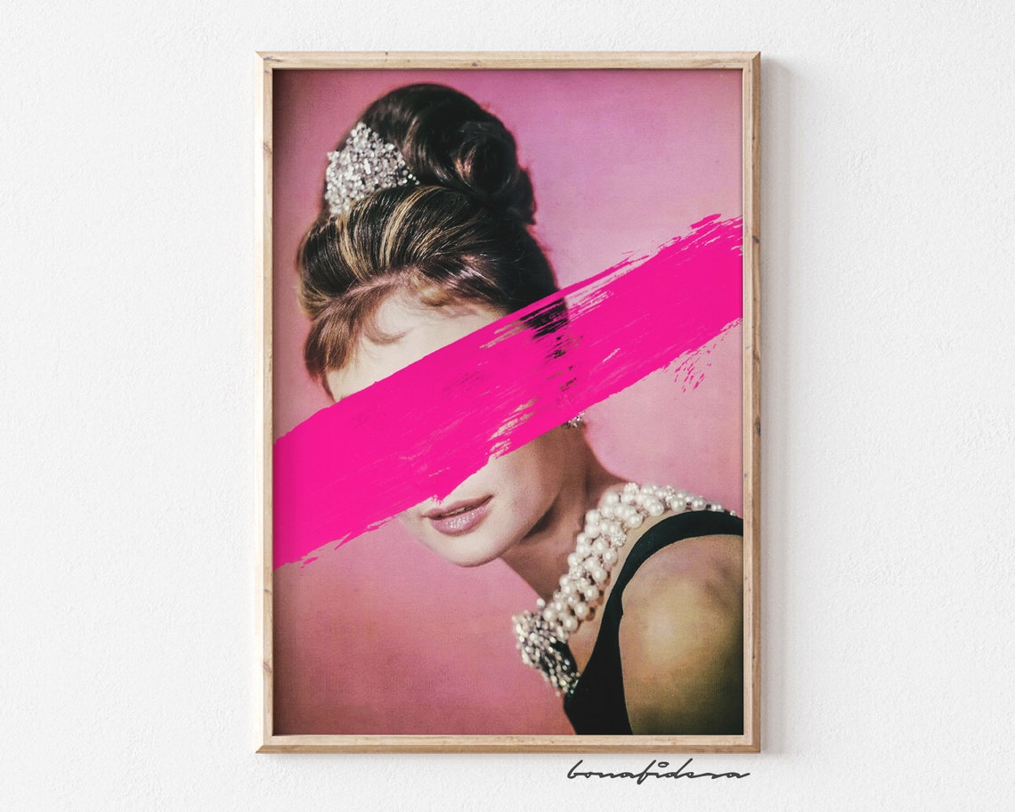 Altered Art Vintage Woman Portrait Maximalist Wall Print Eclectic Gallery Set Quirky