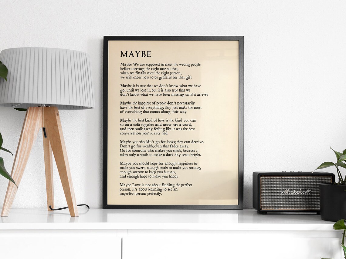 Maybe We Are Supposed To Meet, Vintage Poetry - Image 2