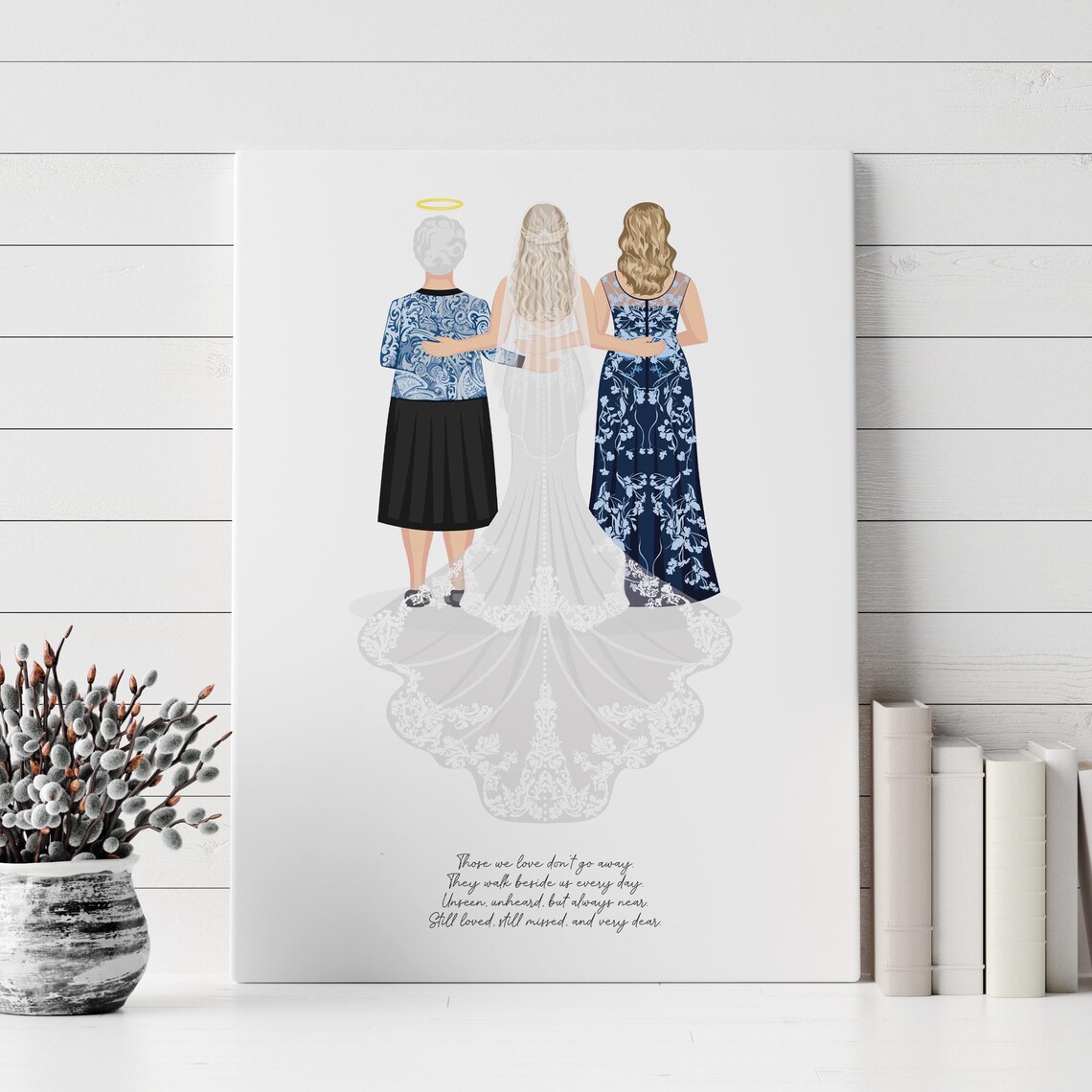 Halo Grandma Angel Memorial Wedding Bride Tribute Keepsake Poster - Image 5