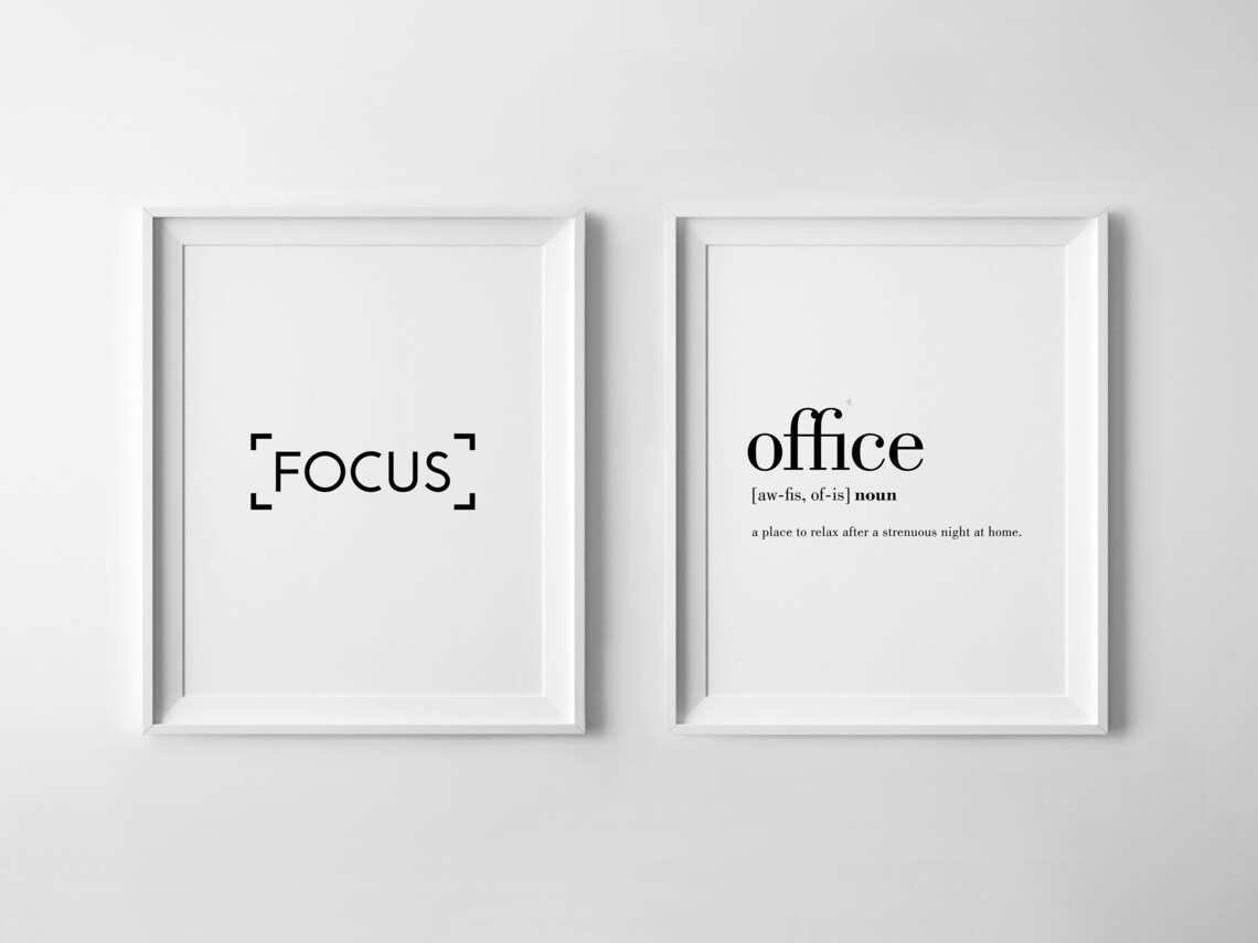 Motivational Print Focus Office Motivation Poster - Image 2