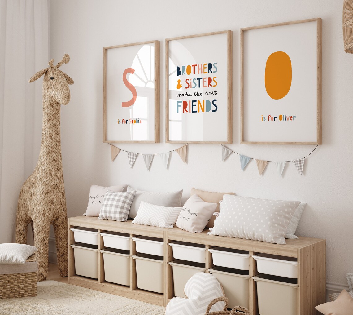 Personalized Initial Name Sign for Nursery - Image 2