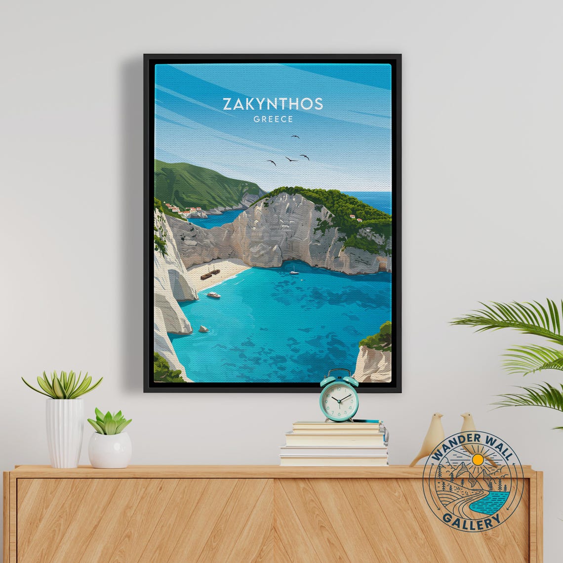 Zakynthos Greece Navagio Shipwreck Beach White Cliffs Poster - Image 5