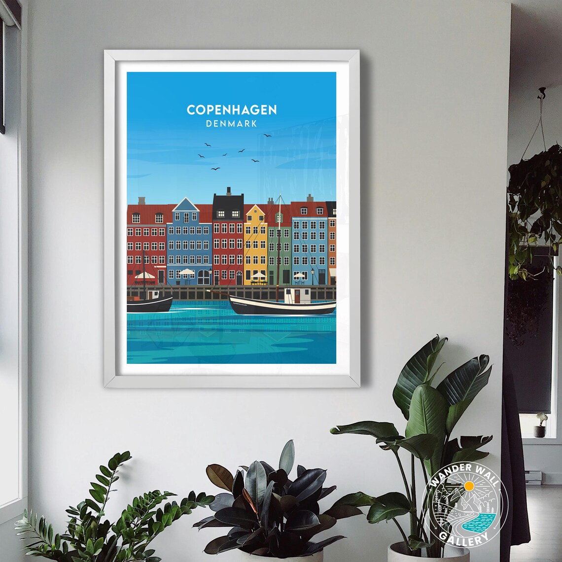 Copenhagen Denmark Nyhavn Colorful Harbor Houses Boats Poster - Image 3