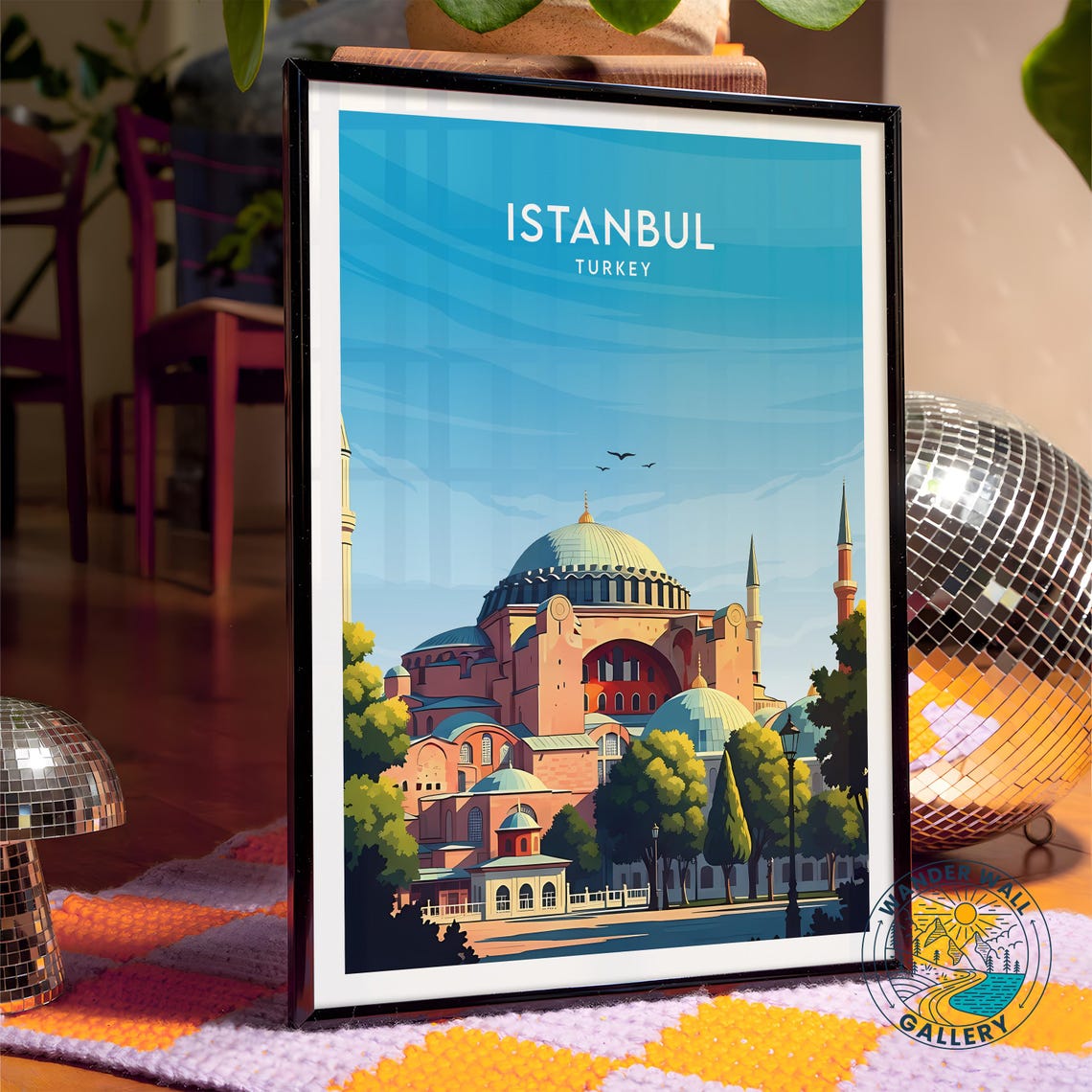 Istanbul Turkey Hagia Sophia Historic Mosque Dome Architecture Poster - Image 4