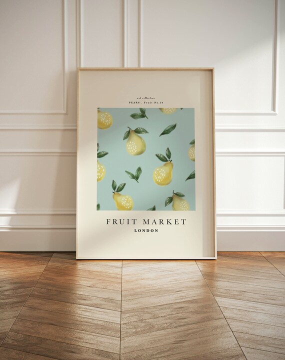 Fruit Market Pear Prints, Kitchen and Dining Room Art Print