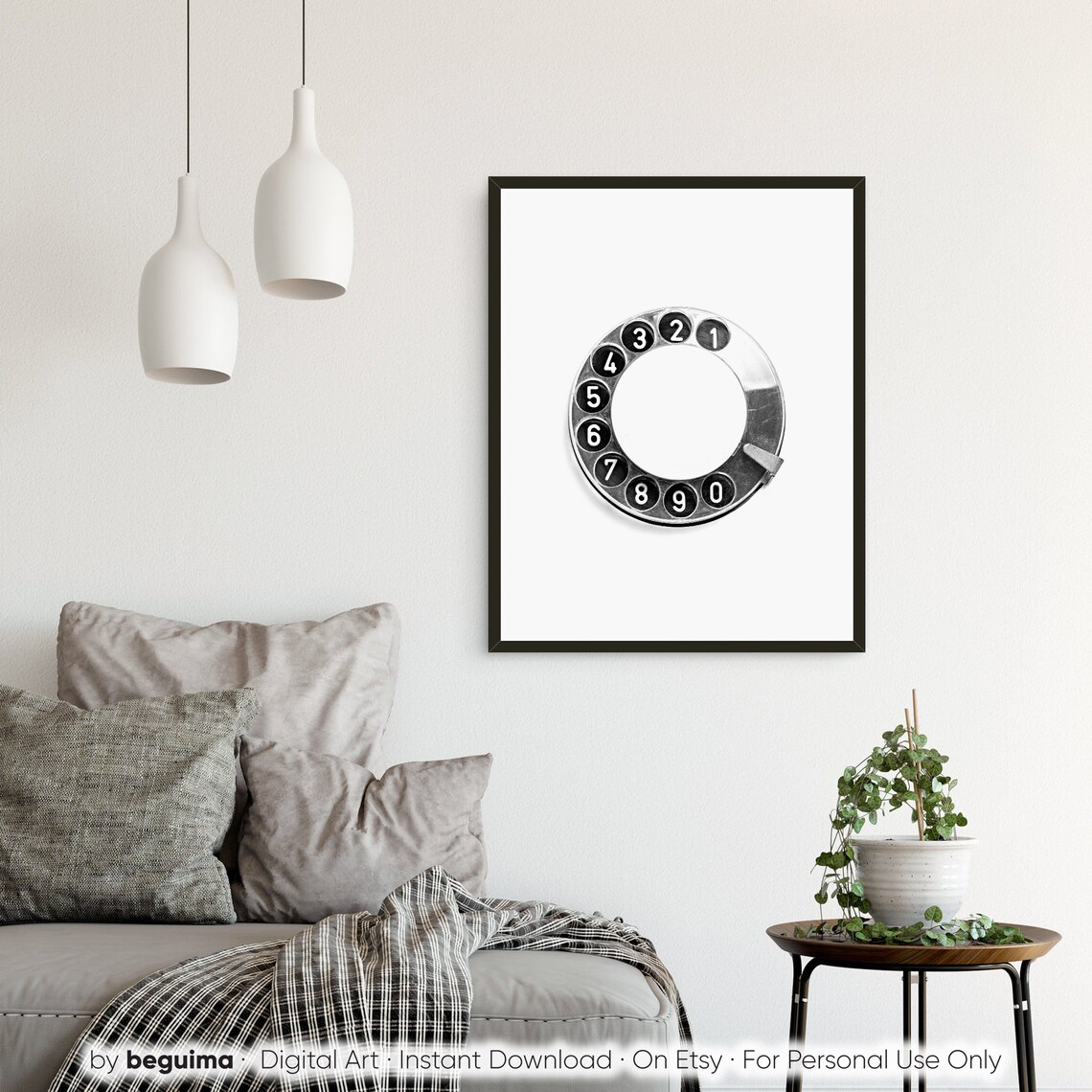 Vintage Telephone Wall Art Print, Retro Photography - Image 2