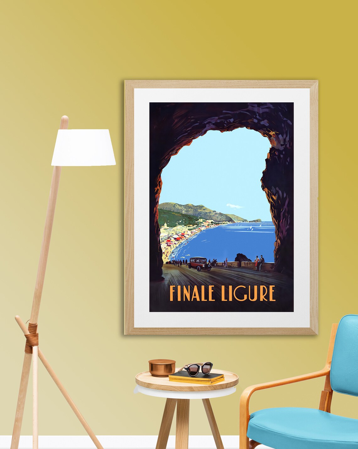 Finale Ligure Vintage Travel Poster, Italy Wall Decor - Image 2