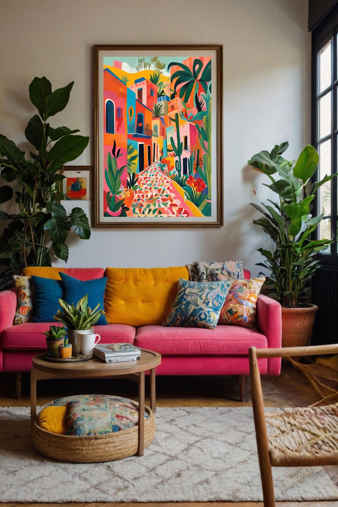 Vibrant Tropical Street Print, Mexican Art Poster - Image 3