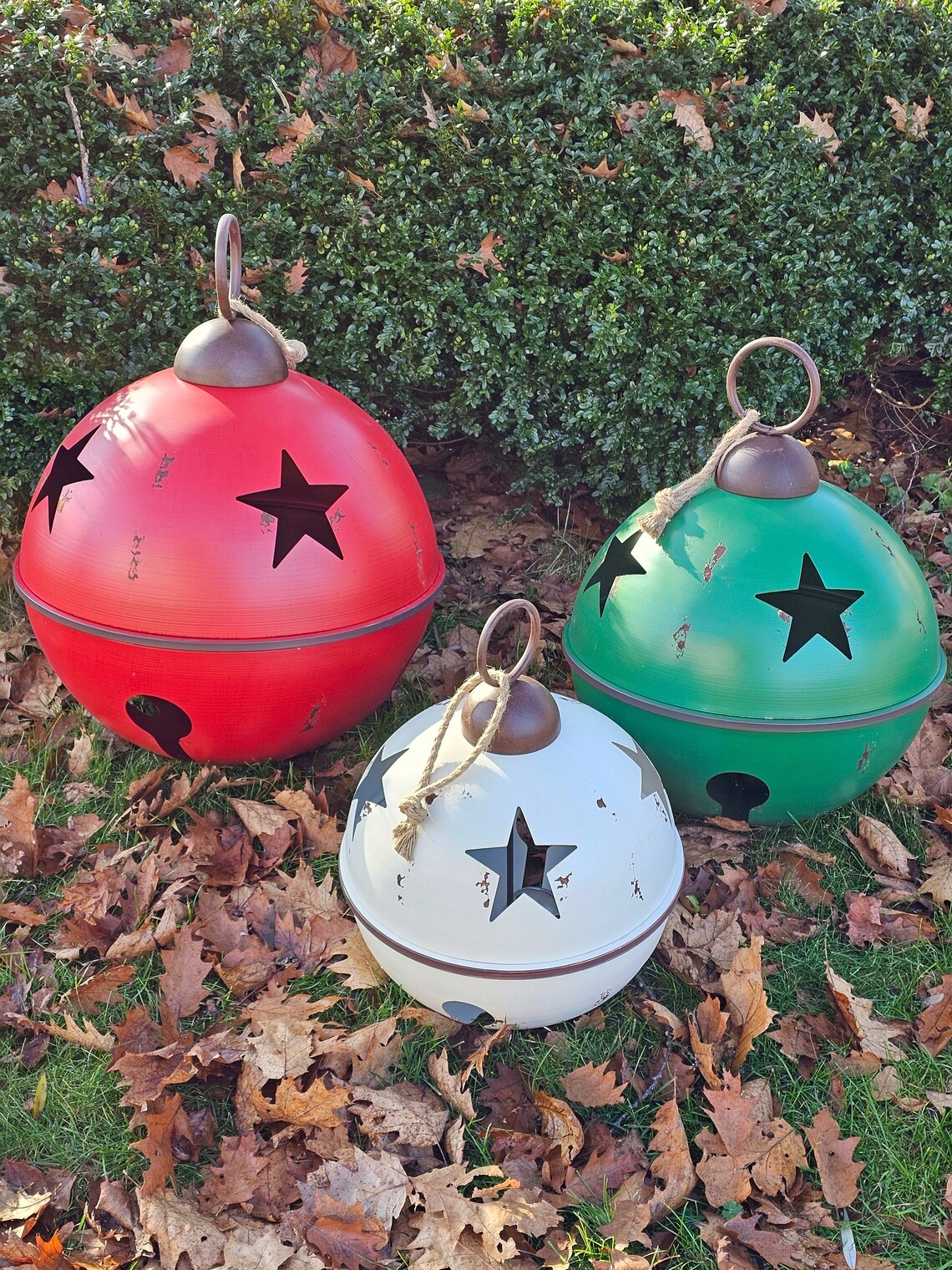Farmhouse Christmas Bells, Holiday Wall Art Print