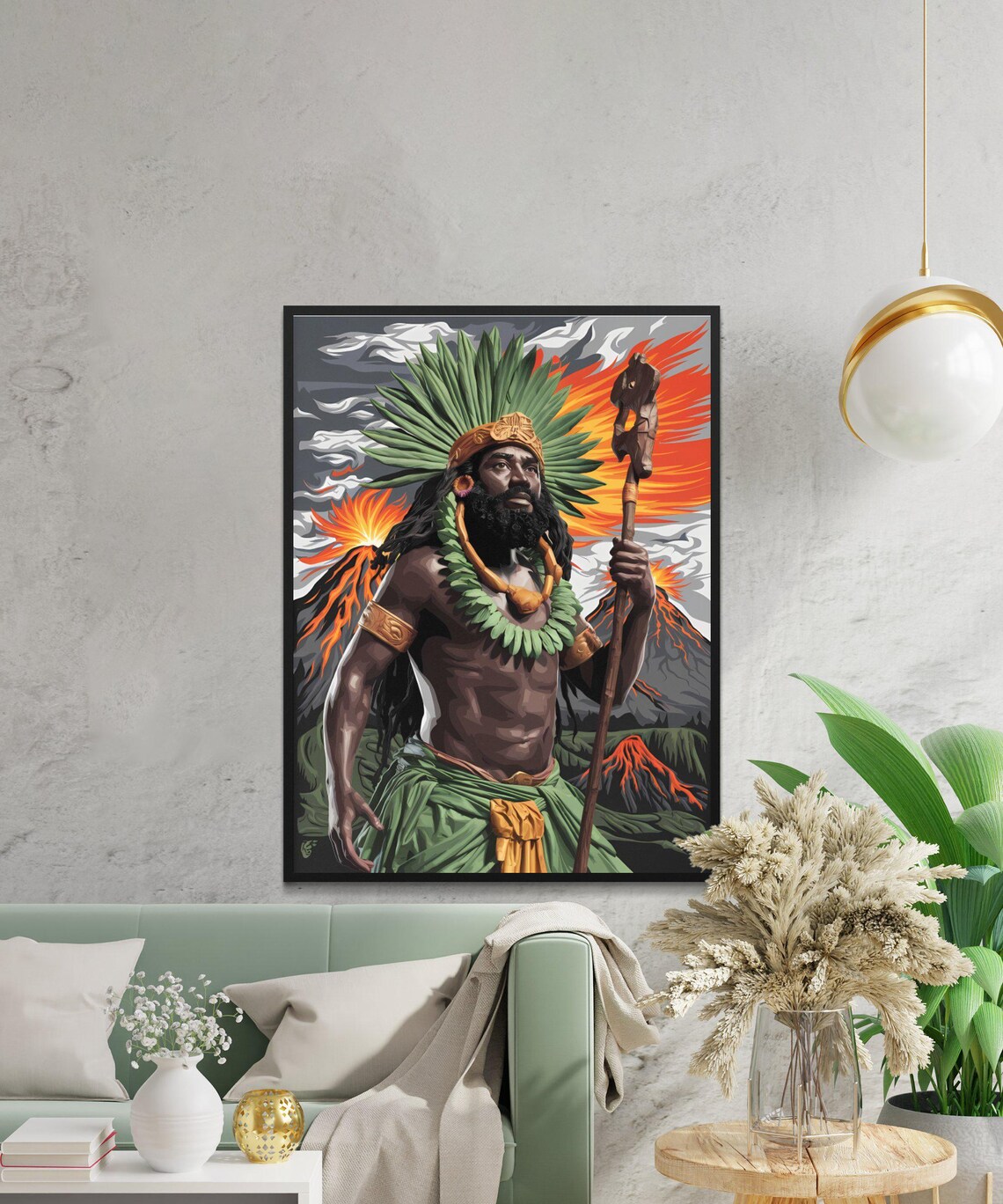 African Santeria Yoruba Orishas Art Print, Spiritual Decor - Image 3