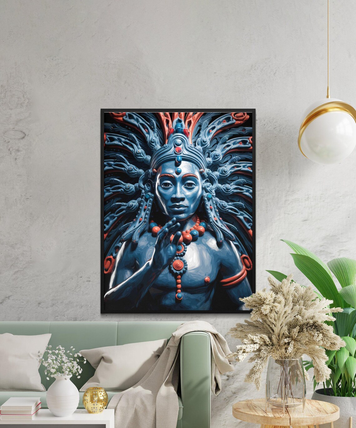 Orisha Wall Art, Cuban Santeria Spiritual Art - Image 3