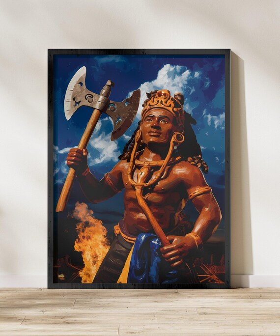 Orisha Yoruba Deity Decor, Spiritual Heritage Piece