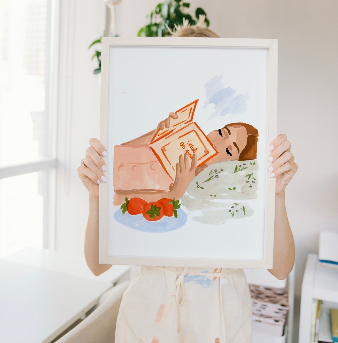 Night Reading Art Print, Bedroom Wall Art - Image 4