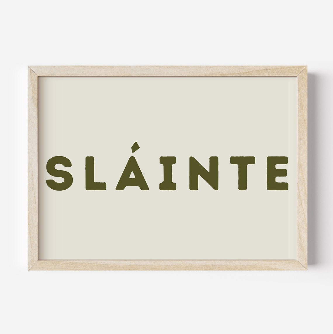 St Patricks Day Prints Slainte Print Cute St Patricks Prints Irish Wall Art Irish Green Prints Digital Download - Image 2