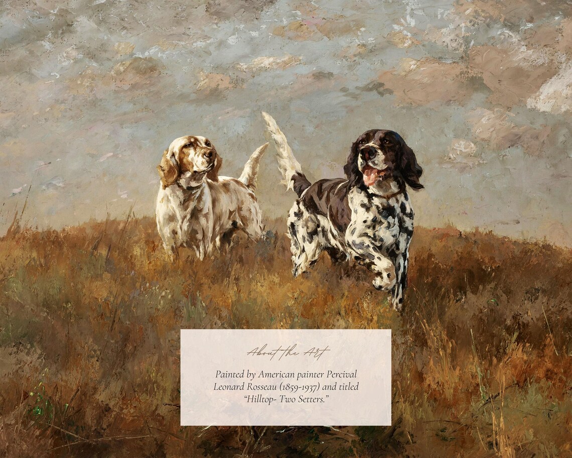 Setters On The Hunt, Vintage Dog Artwork Print - Image 2