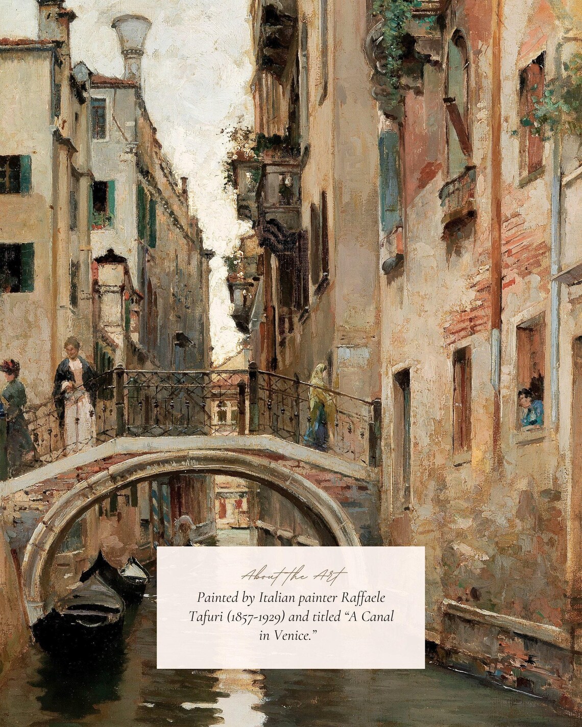 Venice Canal Vintage Travel Poster, Italian Cityscape - Image 2