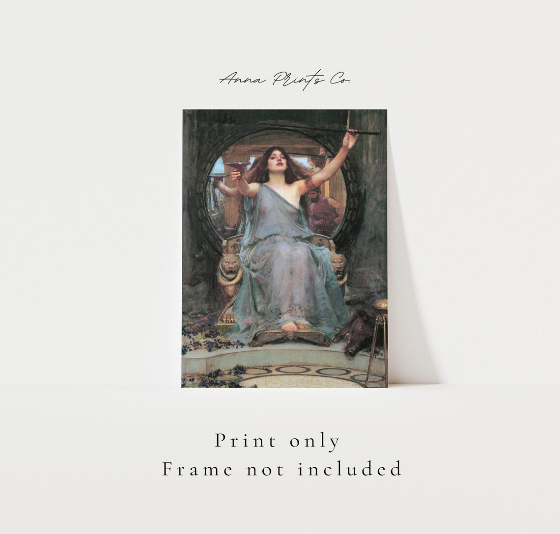 Circe Offering the Cup to Odysseus, Pre-Raphaelite Art Print - Image 3