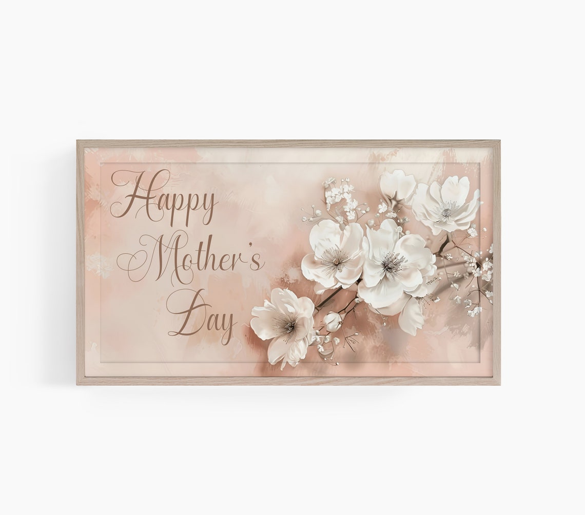 Mothers Day Frame Tv Art Frame Tv Art Mom Frame Tv Art Happy Mothers Day Tv Art Floral Mothers Day Tv Art T584