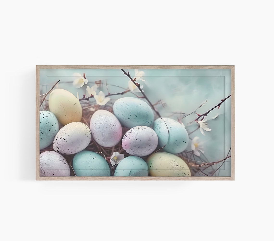 Easter Eggs Frame Tv Art Frame Tv Art Easter Art For Tv Robin Eggs Frame Tv Art Cute Easter Frame Tv Art Pastel Eggs Tv