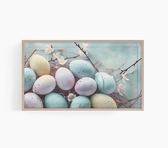 Easter Eggs Frame Tv Art Frame Tv Art Easter Art For Tv Robin Eggs Frame Tv Art Cute Easter Frame Tv Art Pastel Eggs Tv