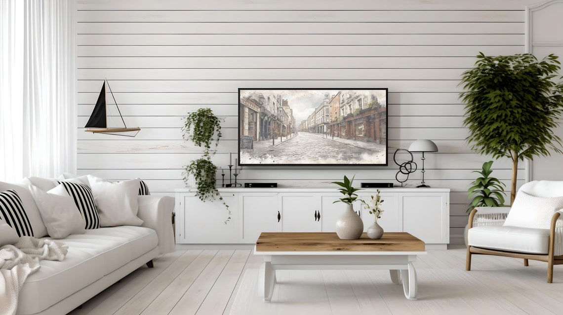 Antique Sketch Frame Tv Art Frame Tv Art Irish Street Vintage Art Vintage Frame Tv Art City Tv Art Ireland City Frame Tv Art - Image 3