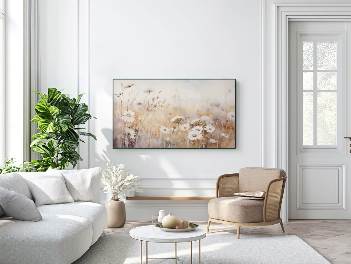 Spring Wildflower Country Farmhouse Art Print - Image 2