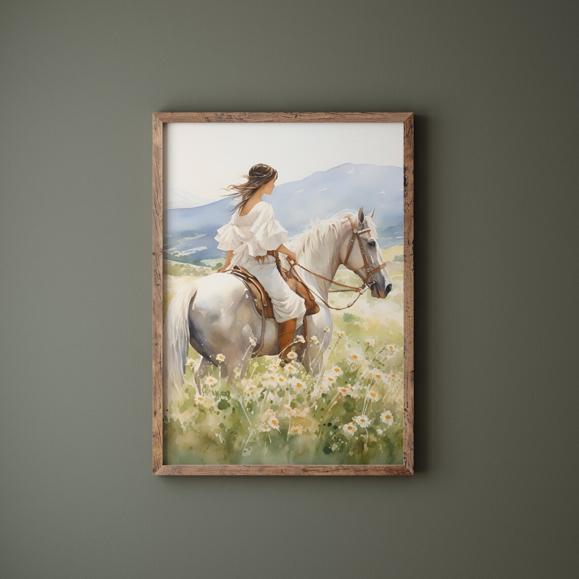 Horse Nursery Decor, Girl Equestrian Art Print - Image 2