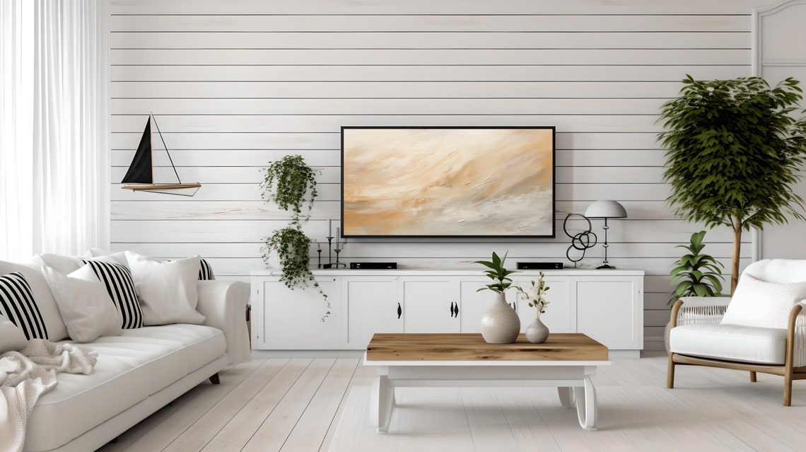 Abstract Neutral Tones, Wall Art Print - Image 2