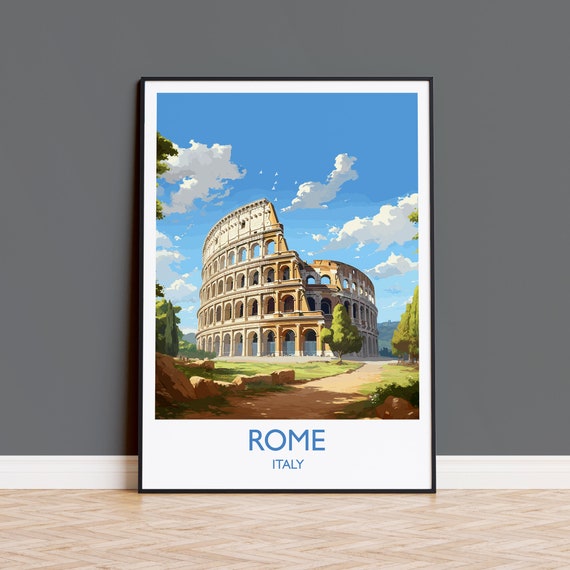Rome Italy Travel Poster