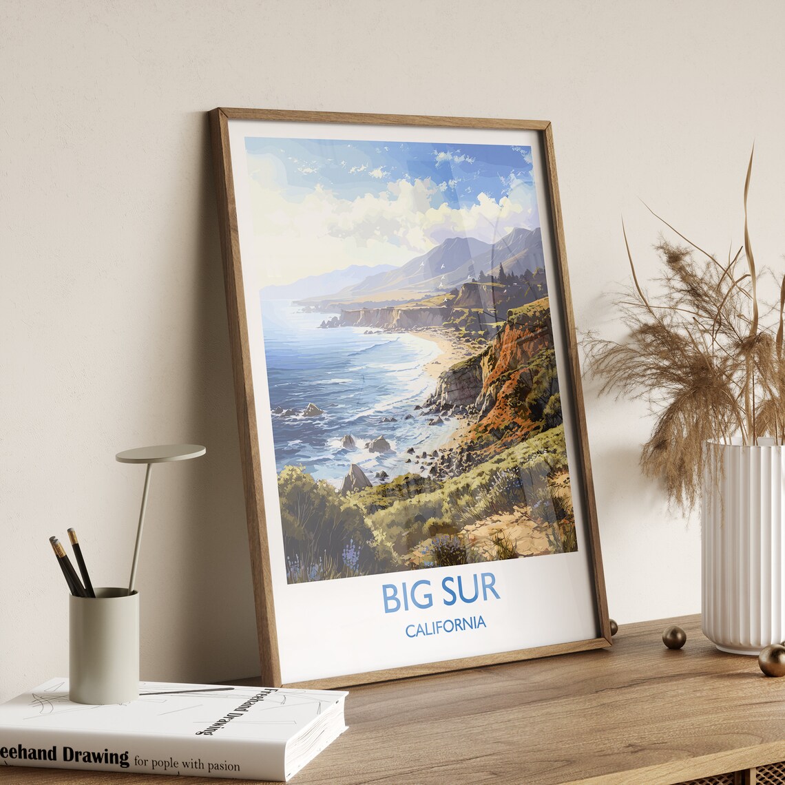 Big Sur Travel Poster, California Travel Print - Image 3